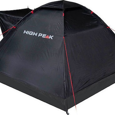 High Peak Beaver 3 Σκηνή Camping Igloo Μαύρη 3 Εποχών για 3 Άτομα 200x180x120εκ.