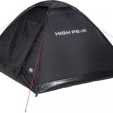 High Peak Beaver 3 Σκηνή Camping Igloo Μαύρη 3 Εποχών για 3 Άτομα 200x180x120εκ.