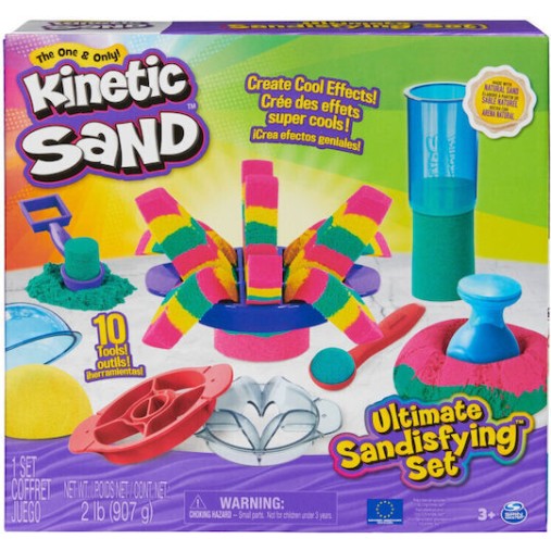 Spin Master Παιχνίδι Κατασκευών με Άμμο Sandisfying Set για Παιδιά 3+ Ετών