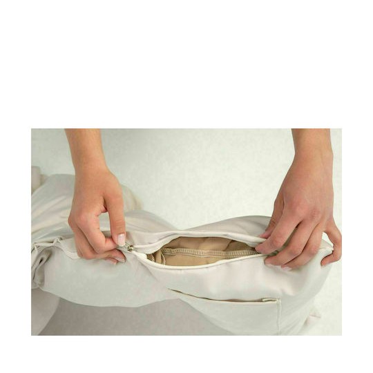 Lounge Κρεμαστή Κούνια Πολυθρόνα με Μαξιλάρι Ξύλινη Creme Αντοχής έως 120kg Μ73xΠ117xΥ116cm