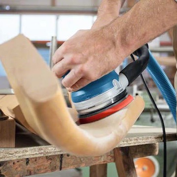 Bosch GET 55-125 Professional Έκκεντρο Τριβείο 125mm Ρεύματος 550W με Ρύθμιση Ταχύτητας και με Σύστημα Αναρρόφησης