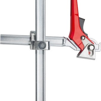 Στοιχείο Σφιγκτήρα Bessey Twv16-20-15h Σφιγκτήρας Ασημί Κόκκινο Απείρως Ρυθμιζόμενη Προβολή