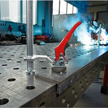 Στοιχείο Σφιγκτήρα Bessey Twv16-20-15h Σφιγκτήρας Ασημί Κόκκινο Απείρως Ρυθμιζόμενη Προβολή