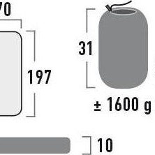 High Peak Denver Αφρώδες Μονό Υπόστρωμα Camping 197x70cm Πάχους 10cm Πράσινο