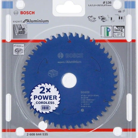 Bosch Δίσκος Κοπής Ξύλου 136mm