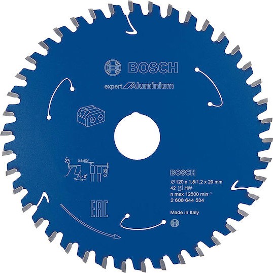 Bosch Δίσκος Κοπής Ξύλου 120mm 2608644534