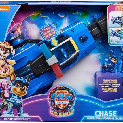 Spin Master The Mighty Movie Αυτοκινητάκι Chase Mighty Transforming Cruiser για 3+ Ετών