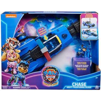 Spin Master The Mighty Movie Αυτοκινητάκι Chase Mighty Transforming Cruiser για 3+ Ετών