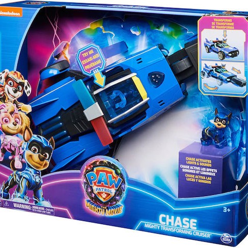 Spin Master The Mighty Movie Αυτοκινητάκι Chase Mighty Transforming Cruiser για 3+ Ετών