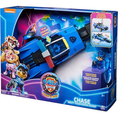 Spin Master The Mighty Movie Αυτοκινητάκι Chase Mighty Transforming Cruiser για 3+ Ετών