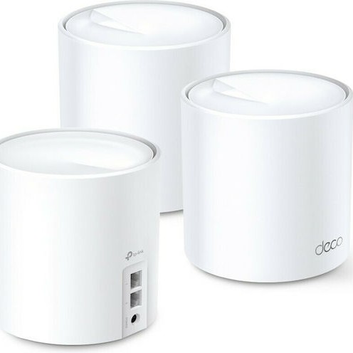 TP-LINK Deco X20 v1 WiFi Mesh Network Access Point Wi‑Fi 6 Dual Band (2.4 & 5GHz) σε Τριπλό Kit