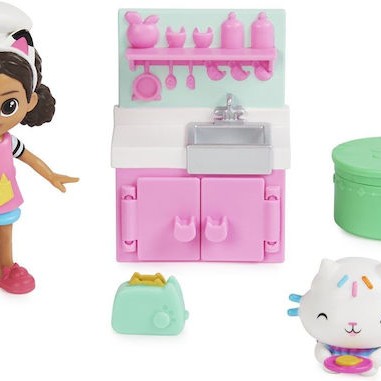 Spin Master Παιχνίδι Μινιατούρα Gabby´s Dollhouse Cat-tivity Pack Cooking Gabby για 3+ Ετών