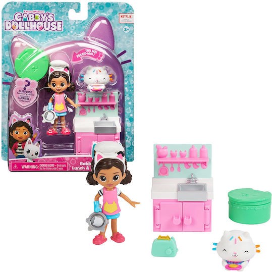 Spin Master Παιχνίδι Μινιατούρα Gabby´s Dollhouse Cat-tivity Pack Cooking Gabby για 3+ Ετών