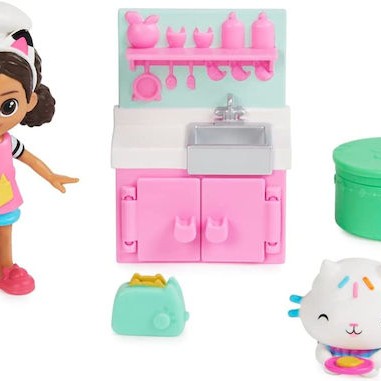 Spin Master Παιχνίδι Μινιατούρα Gabby´s Dollhouse Cat-tivity Pack Cooking Gabby για 3+ Ετών