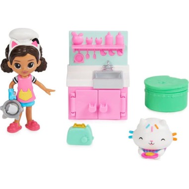 Spin Master Παιχνίδι Μινιατούρα Gabby´s Dollhouse Cat-tivity Pack Cooking Gabby για 3+ Ετών