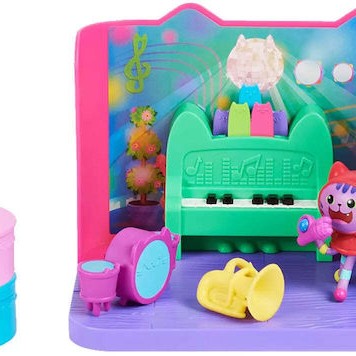 Spin Master Παιχνίδι Μινιατούρα Gabby´s Dollhouse Daniel James Catnip' Groovy Music Room για 3+ Ετών