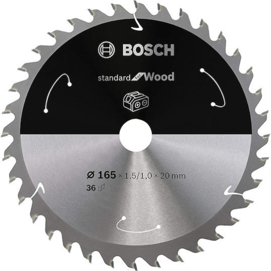 Bosch Δίσκος Κοπής Ξύλου 165mm 2608837686