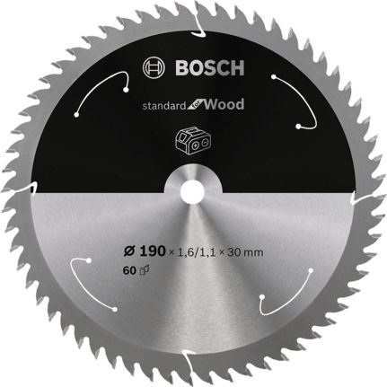 Bosch Δίσκος Κοπής Ξύλου 190mm 2608837711