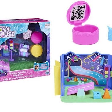 Spin Master Παιχνίδι Μινιατούρα Gabbys Dollhouse Carlita Purr-ific Play Room για 3+ Ετών