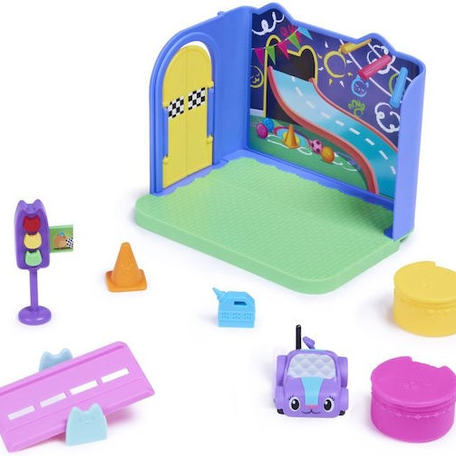 Spin Master Παιχνίδι Μινιατούρα Gabbys Dollhouse Carlita Purr-ific Play Room για 3+ Ετών
