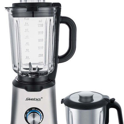 Steba MX4 Plus Μπλέντερ για Smoothies με Γυάλινη Κανάτα 1.75lt 1200W Inox
