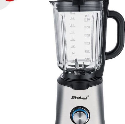 Steba MX4 Plus Μπλέντερ για Smoothies με Γυάλινη Κανάτα 1.75lt 1200W Inox