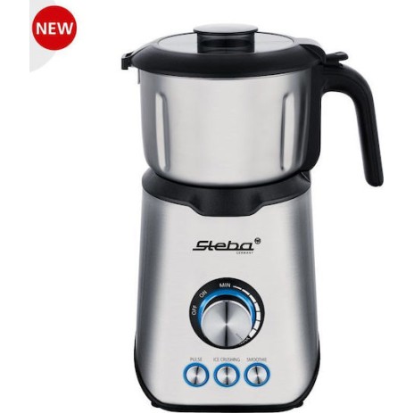 Steba MX4 Plus Μπλέντερ για Smoothies με Γυάλινη Κανάτα 1.75lt 1200W Inox