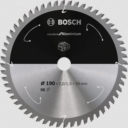 Bosch Δίσκος Κοπής Αλουμινίου με 56 Δόντια 190mm 2608837770