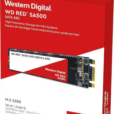 Western Digital Red SA500 NAS m.2 SSD 500GB M.2 SATA III WDS500G1R0B