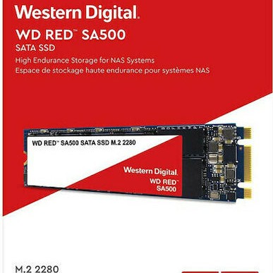 Western Digital Red SA500 NAS m.2 SSD 500GB M.2 SATA III WDS500G1R0B