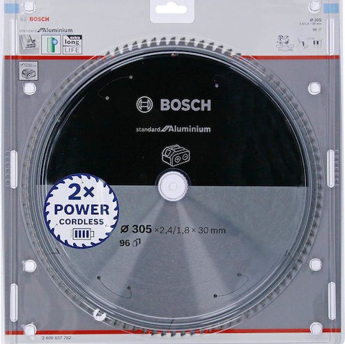 Bosch Pro Circular Δίσκος Κοπής Αλουμινίου με 96 Δόντια 305mm
