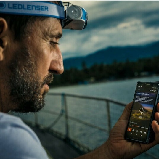 LedLenser Επαναφορτιζόμενος Φακός Κεφαλής LED IPX4 με Μέγιστη Φωτεινότητα 1000lm MH11 Gray