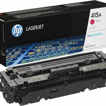 HP 415A Γνήσιο Toner Laser Εκτυπωτή Ματζέντα 2100 Σελίδων (W2033A)