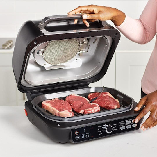 Ninja Επιτραπέζια Ηλεκτρική Ψησταριά Σχάρας 1000W με Καπάκι