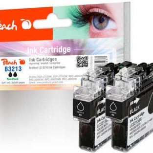Peach Συμβατό Μελάνι Εκτυπωτή InkJet 320481 Μαύρο