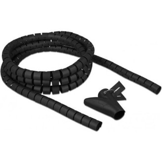 DeLock Spiral Hose 30mm 2.5m Μαύρο