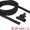 DeLock Spiral Hose 20mm 2.5m Μαύρο