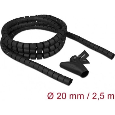 DeLock Spiral Hose 20mm 2.5m Μαύρο