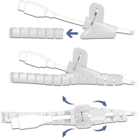 DeLock Σπιράλ 15mm 2.5m Λευκό