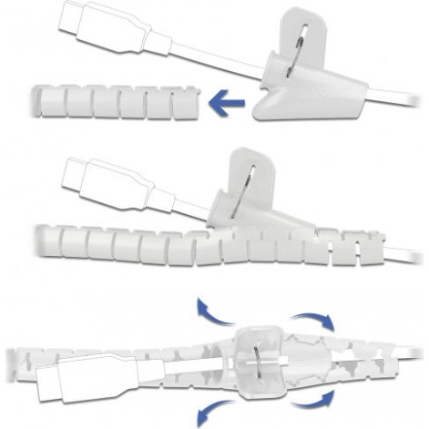 DeLock Σπιράλ 20mm 2.5m Λευκό