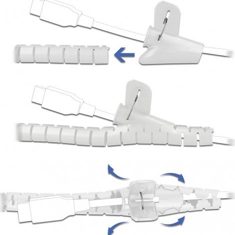 DeLock Σπιράλ 20mm 2.5m Λευκό