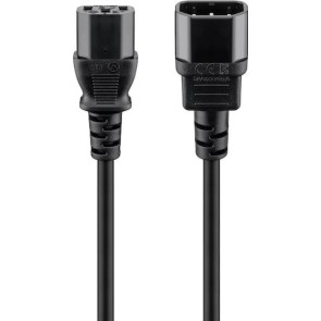 Goobay IEC C14 - IEC C13 Cable 5m Μαύρο 39203