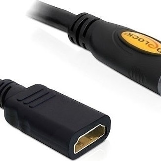 DeLock HDMI 1.4 Cable HDMI male - HDMI female 3m Μαύρο