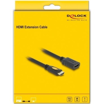DeLock HDMI 1.4 Cable HDMI male - HDMI female 3m Μαύρο