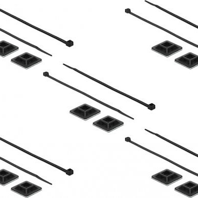 DeLock Cable Tie Mount Δεματικά Καλωδίων 300x4.8mm Μαύρο 10τμχ 18831
