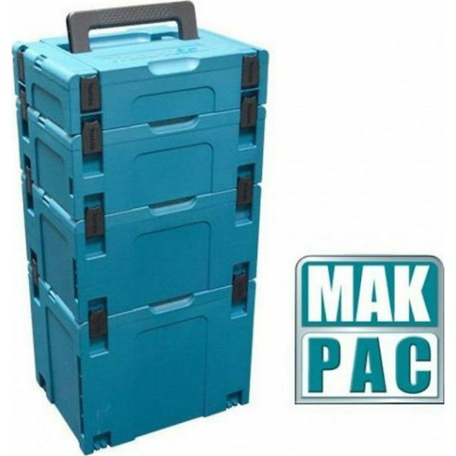 Makita MacPak 4 Εργαλειοθήκη Χειρός Πλαστική Π39.6xB29.6xΥ31.5cm