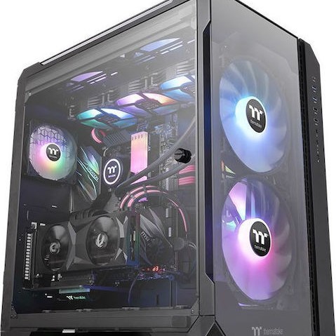 Thermaltake View 51 TG ARGB Gaming Midi Tower Κουτί Υπολογιστή με Πλαϊνό Παράθυρο Μαύρο