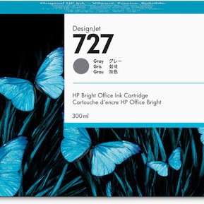 HP 727 Γνήσιο Μελάνι Εκτυπωτή InkJet Γκρι (F9J80A)