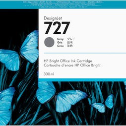 HP 727 Γνήσιο Μελάνι Εκτυπωτή InkJet Γκρι (F9J80A)