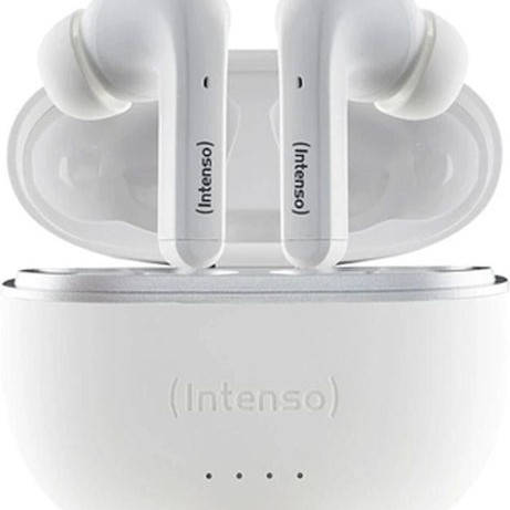 Intenso T302A In-ear Bluetooth Handsfree Ακουστικά με Θήκη Φόρτισης Λευκά